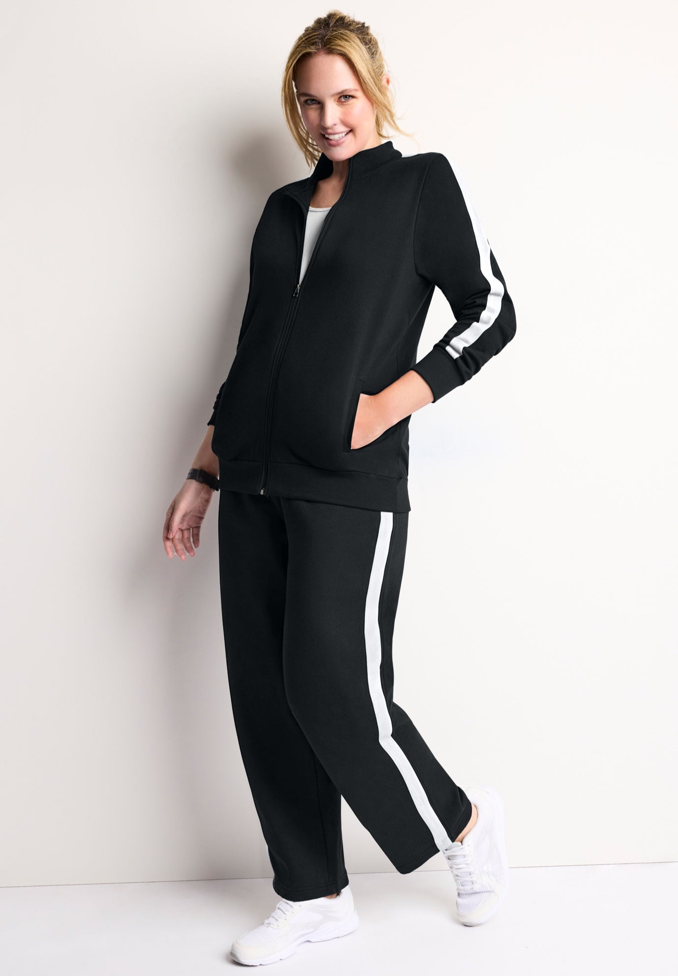 Active Side-Stripe Track Jacket image number 2