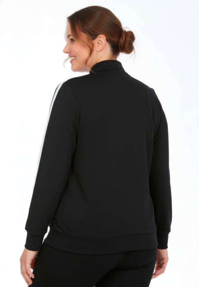 Side Stripe French Terry Zip Jacket image number 2