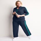 Side Stripe French Terry Zip Jacket image number null