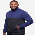 Fleece Rubberized &frac14; Zip Pullover image number null