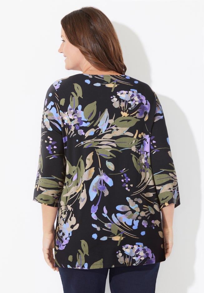 Ultra-Soft Square-Neck Tee image number 1