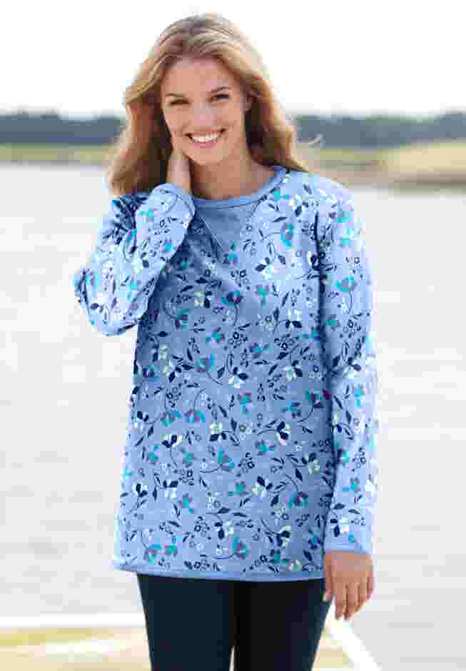 Ultra Soft Waffle Thermal Sweatshirt image number 15