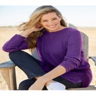 Long-Sleeve Crewneck Soft Waffle Knit Thermal Shirt image number 0
