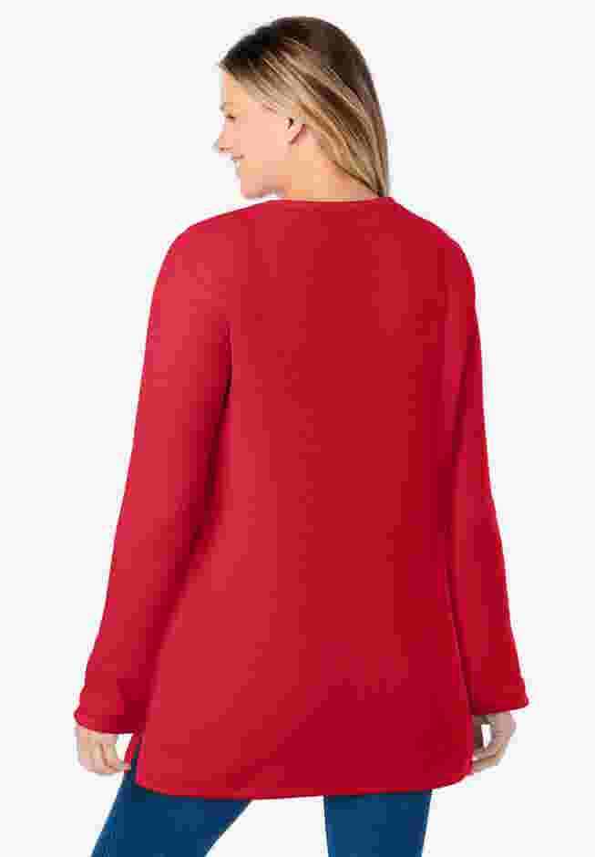 Ultra Soft Waffle Thermal Sweatshirt image number 1