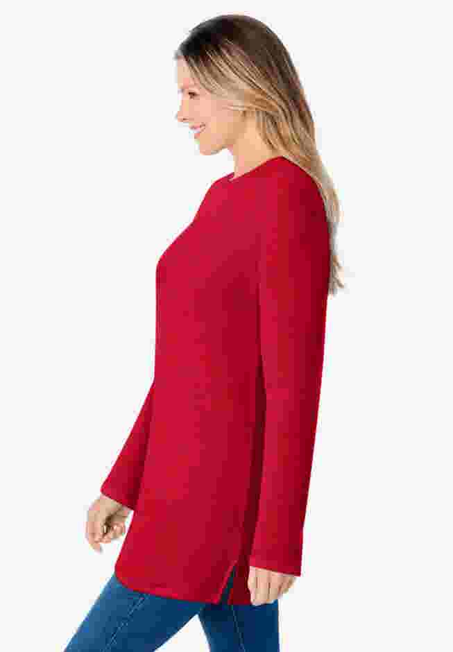 Ultra Soft Waffle Thermal Sweatshirt image number 2