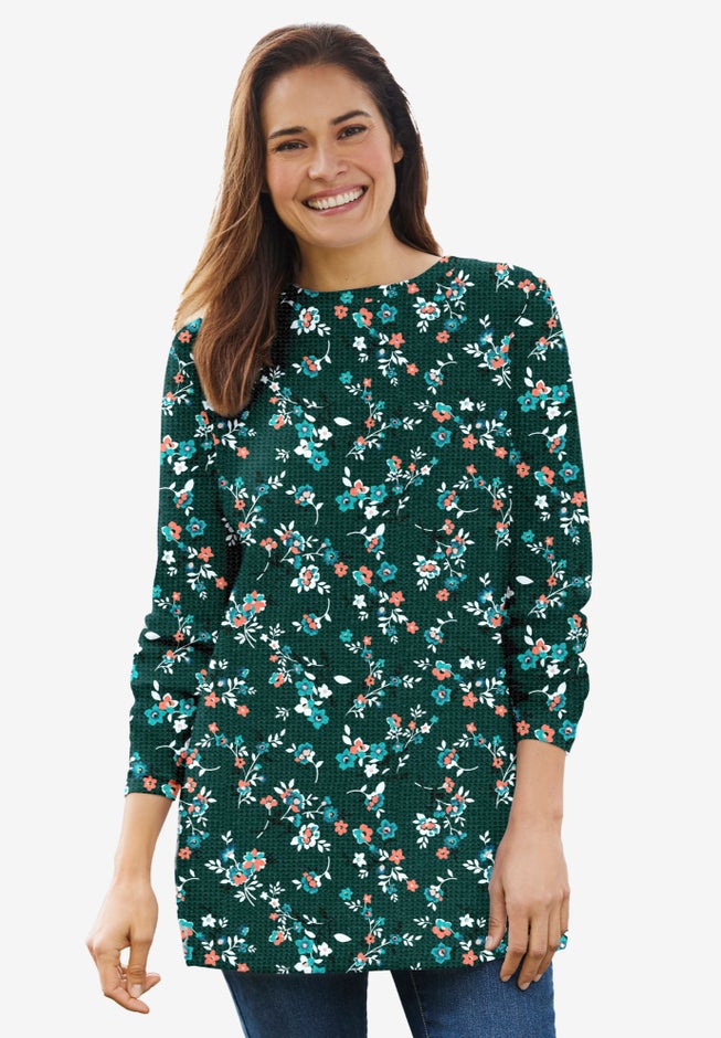 Ultra Soft Waffle Thermal Sweatshirt image number 13