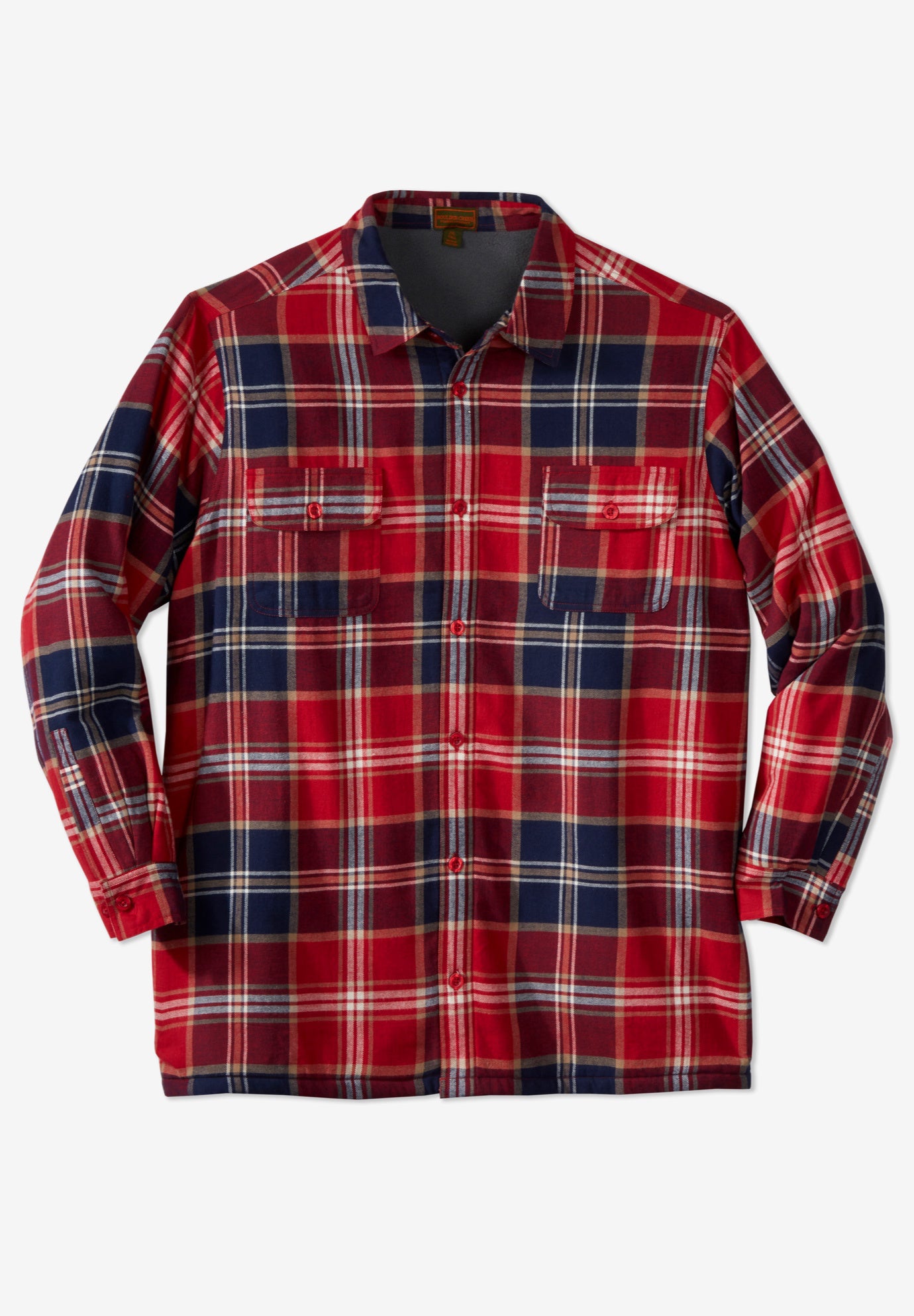 Fleece-Lined Flannel Shirt Jacket image number 0