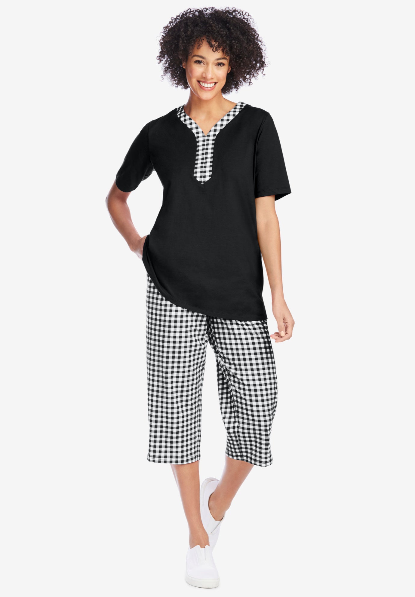 2-Piece Tunic Capri Set image number 0