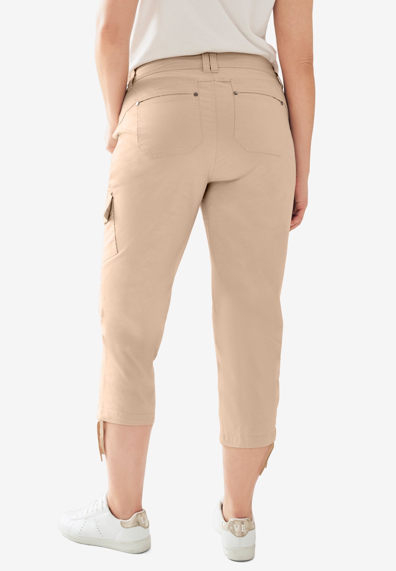 Stretch Cargo Capris by ellos&reg; image number 0