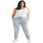 French Terry Drawstring Elastic Waistband Jogger image number 2