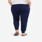 French Terry Drawstring Elastic Waistband Jogger image number null