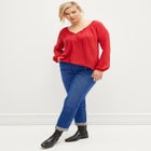 Mid-Rise Stretch Boyfriend Jeans image number null