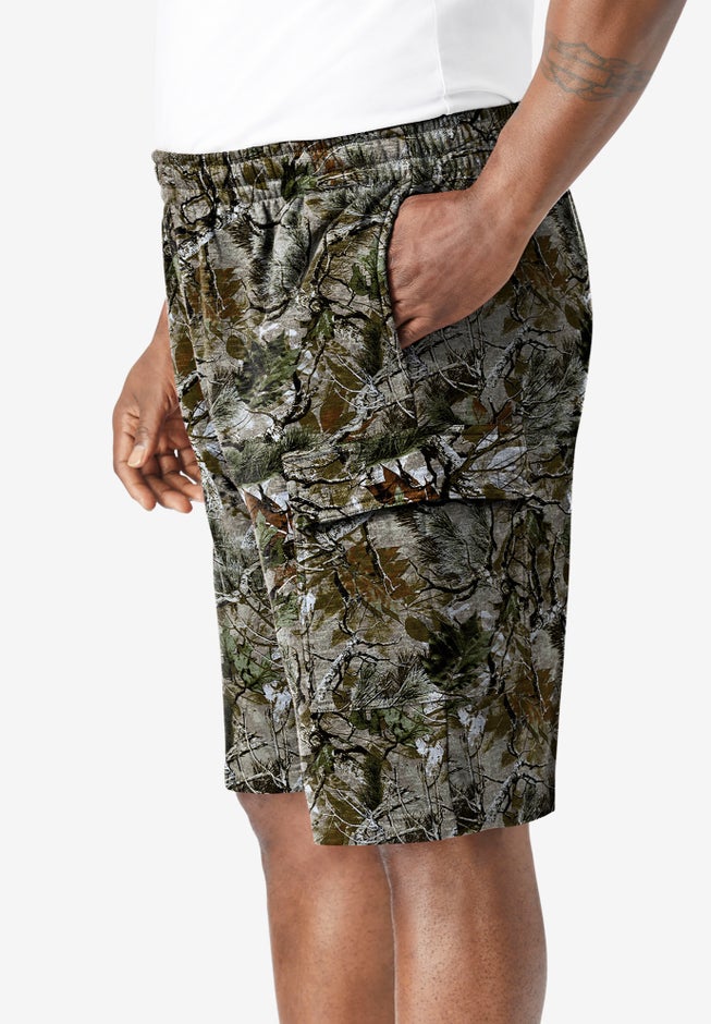 10" Fleece Cargo Shorts image number 1