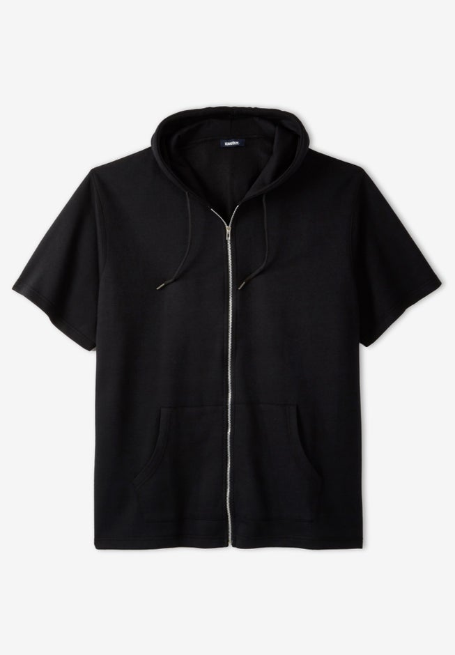 Short Sleeve Full Zip Hoodie image number null