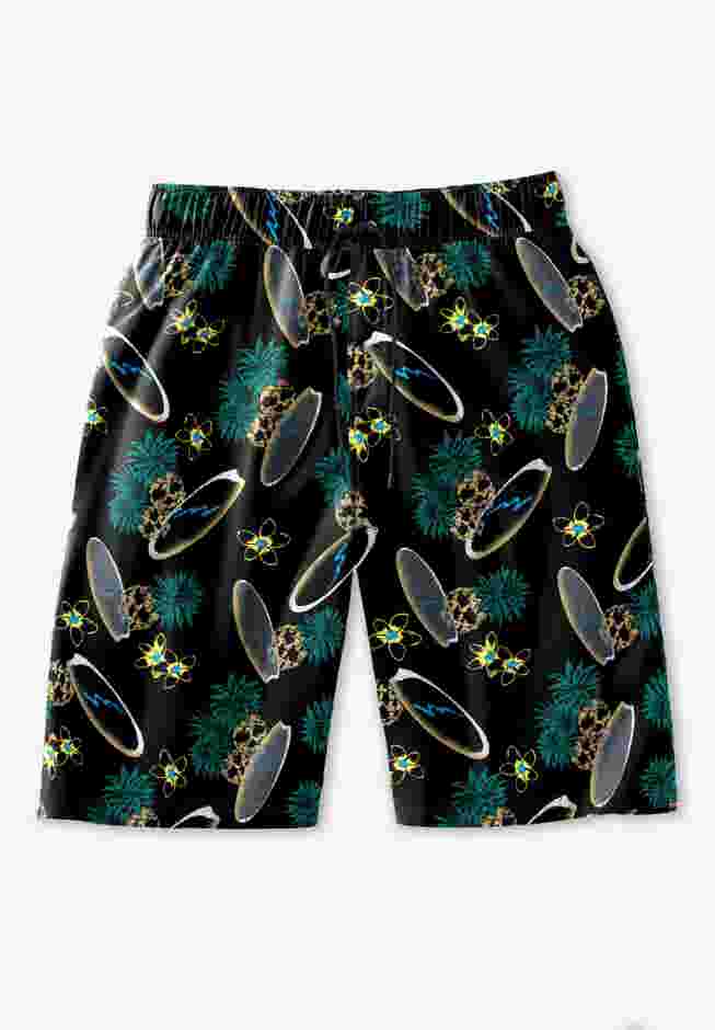 Basic 8" 4-way Flex Swim Trunk image number 6