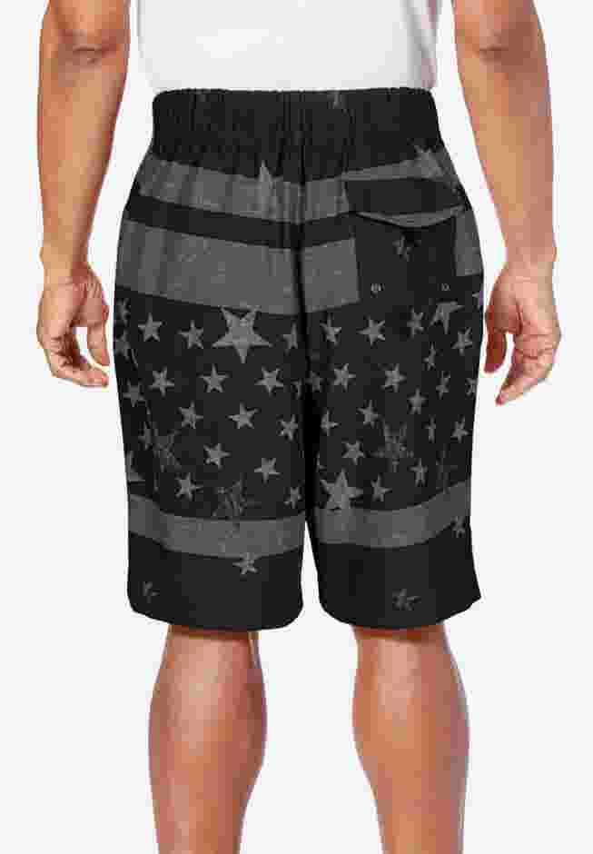 Basic 8" 4-way Flex Swim Trunk image number 7