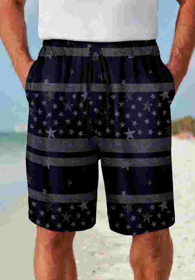 Basic 8" 4-way Flex Swim Trunk image number 8