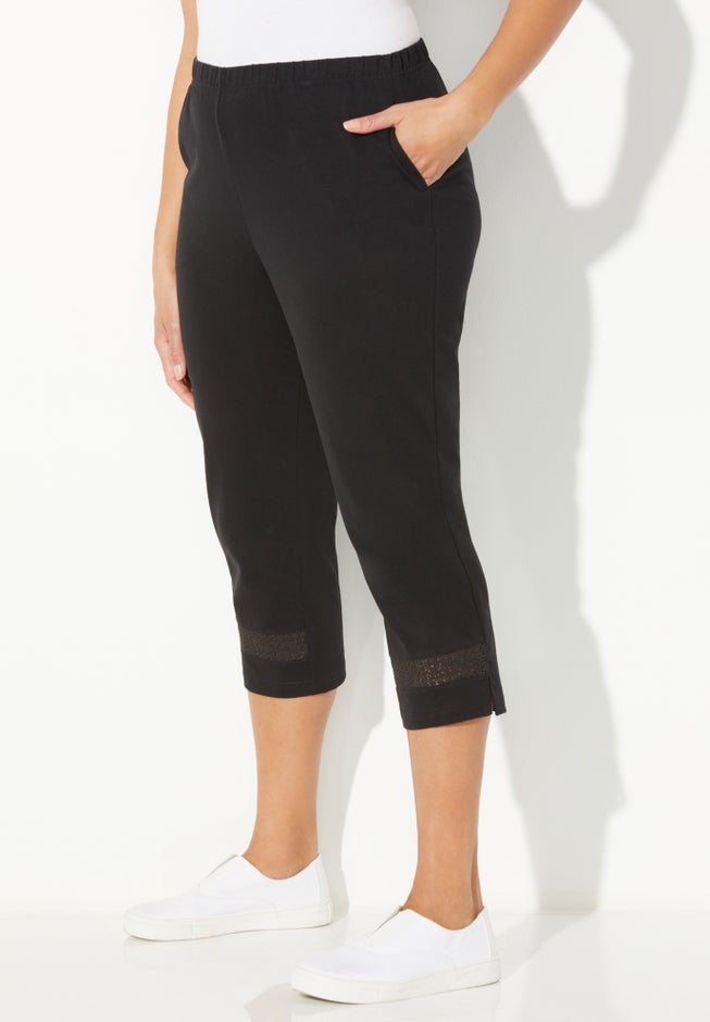 Suprema® Crochet Trim Capri image number 2