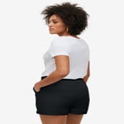 French Terry Drawstring Elastic Waist Shorts image number null