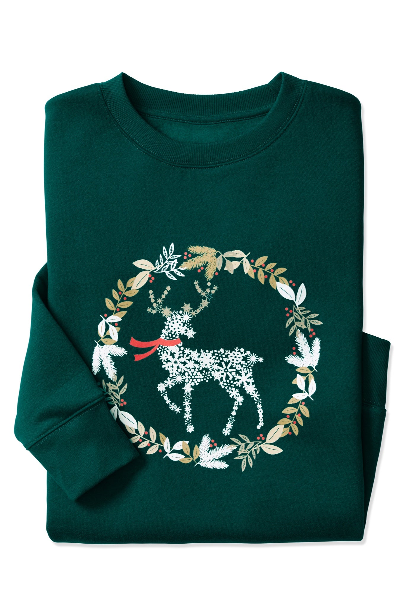 Fleece Holiday Sweatshirt image number 1