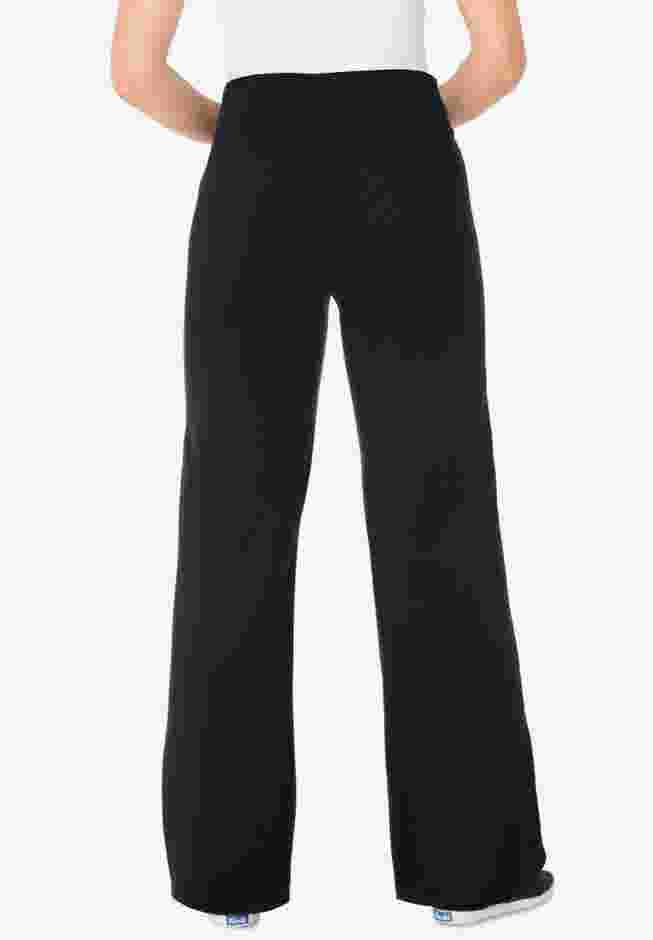 Stretch Cotton Wide-Leg Legging image number 1
