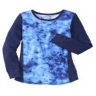Colorblock Scoopneck Thermal Sweatshirt image number null
