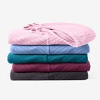 Rib-Knit Sherpa Hoodie Sweatshirt image number null