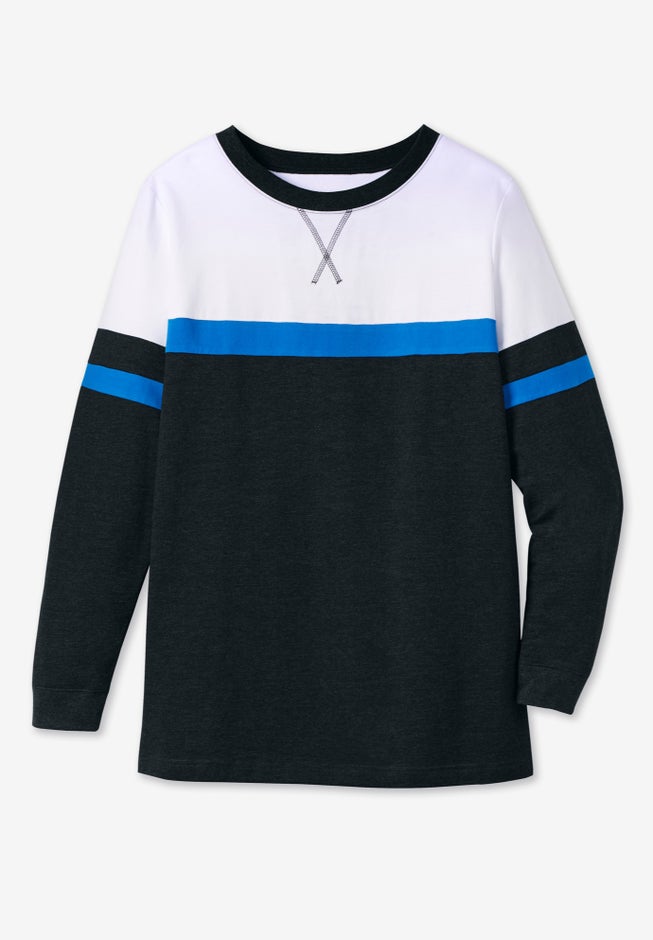 Color Block Long Sleeve Sweatshirt image number 5