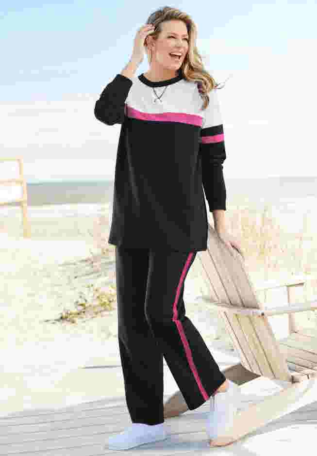 Color Block Long Sleeve Sweatshirt image number 6