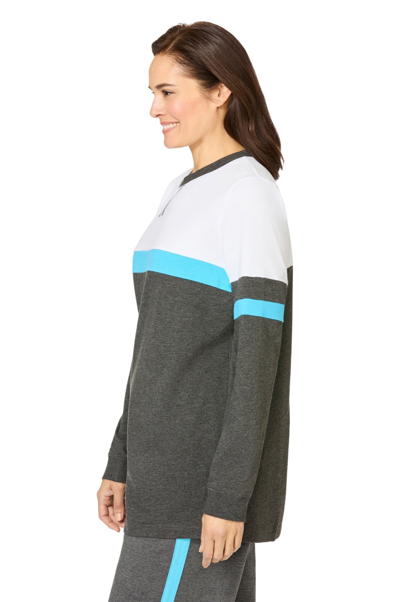 Color Block Long Sleeve Sweatshirt image number 2