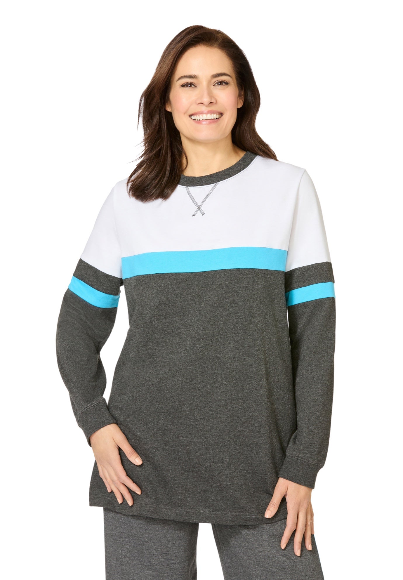 Color Block Long Sleeve Sweatshirt image number 0