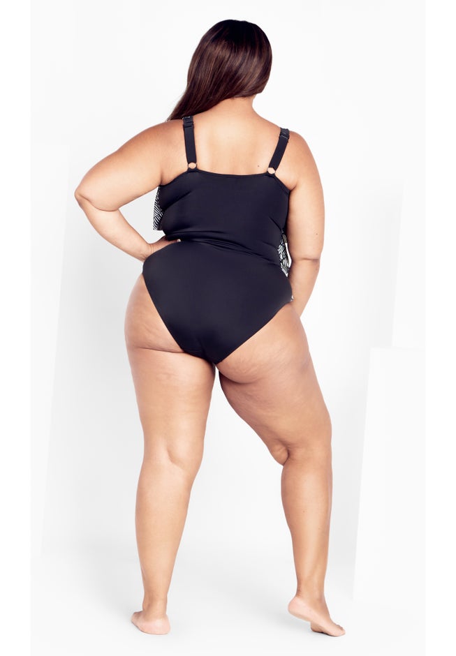Pia V-Tiered Print 1 Piece image number null