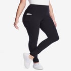 Stretch-Cotton Knit Pull-On Pocket Leggings image number null