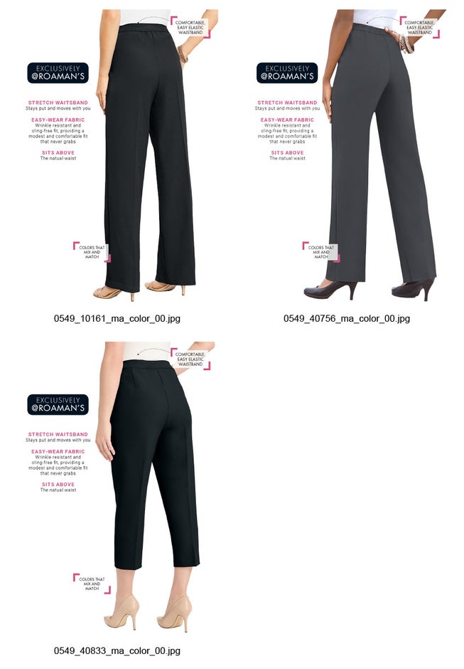 Classic Bend Over&reg; Pant &ndash; Woven Pull-On Straight Leg Pant image number 6