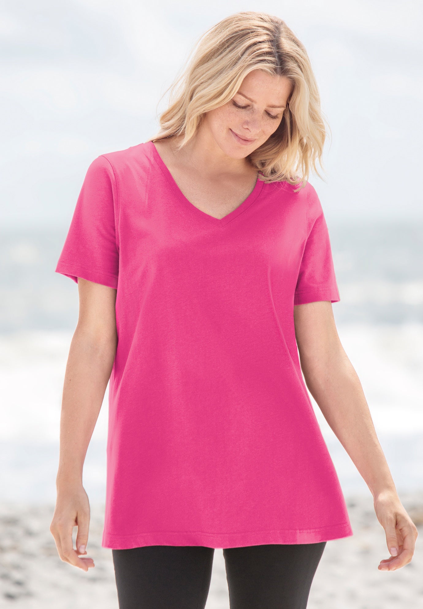 Perfect Short-Sleeve V-Neck Tee image number 9