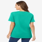 Perfect Short-Sleeve V-Neck Tee image number null