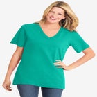 Perfect Short-Sleeve V-Neck Tee image number null