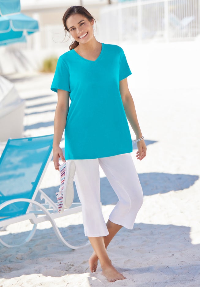 Perfect Short-Sleeve V-Neck Tee image number 9