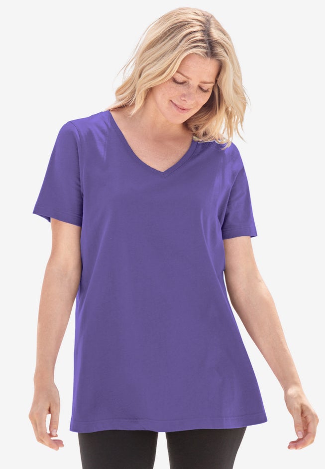 Perfect Short-Sleeve V-Neck Tee image number 1