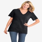Perfect Short-Sleeve V-Neck Tee image number null