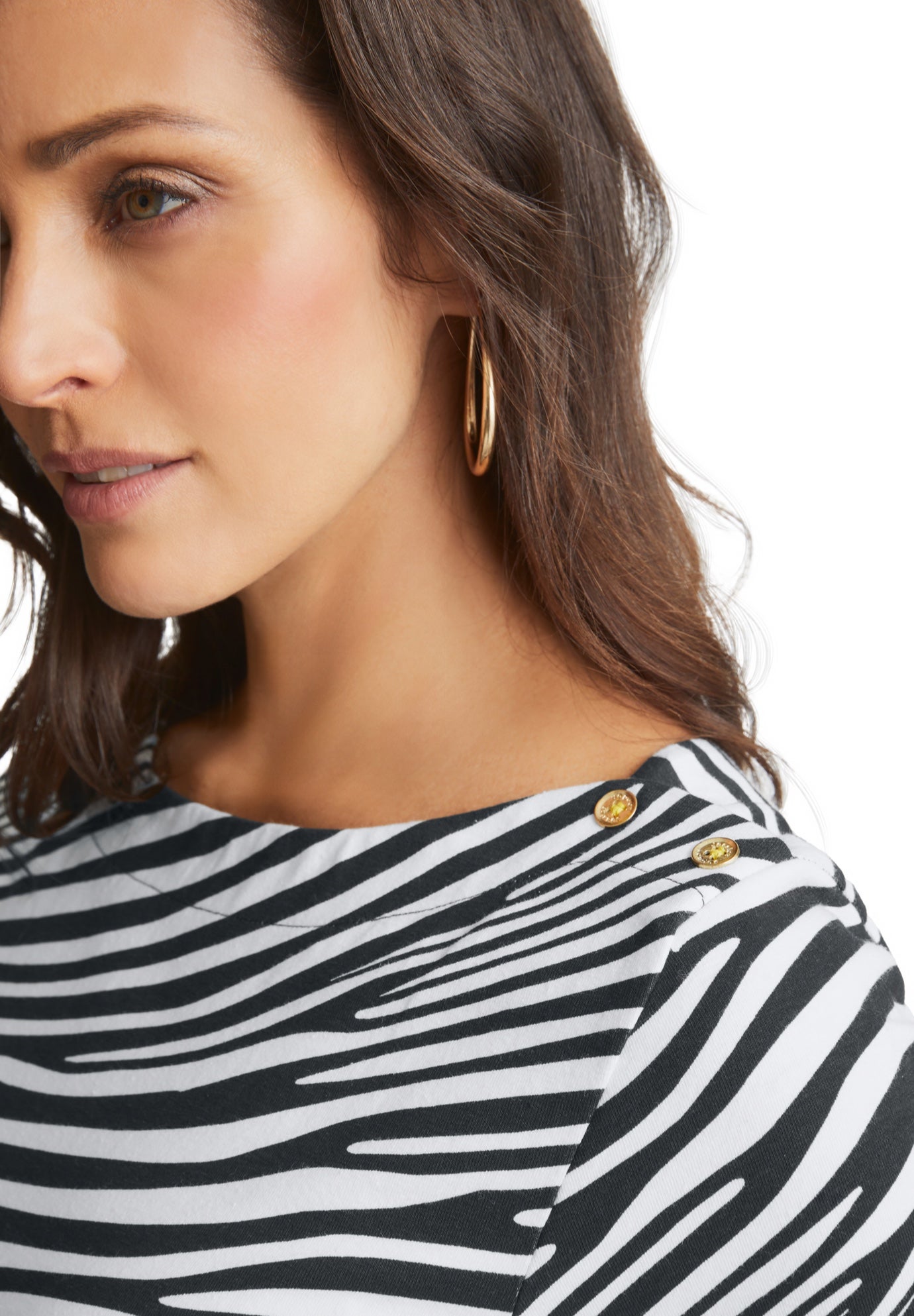 Stretch Cotton Boatneck Tunic image number 5