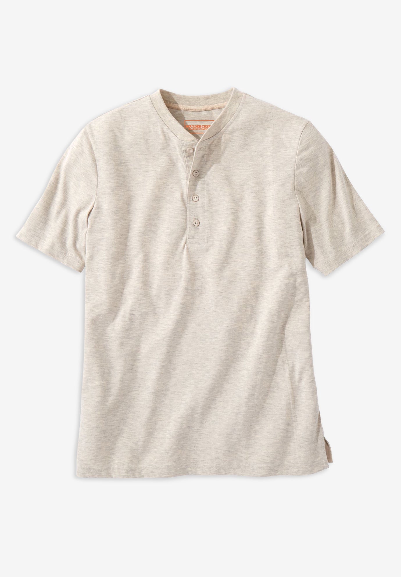 Heavyweight Short-Sleeve Henley Shirt image number 0