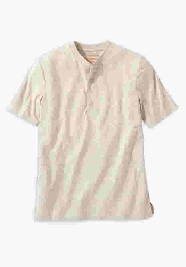 Heavyweight Short-Sleeve Henley Shirt image number 0