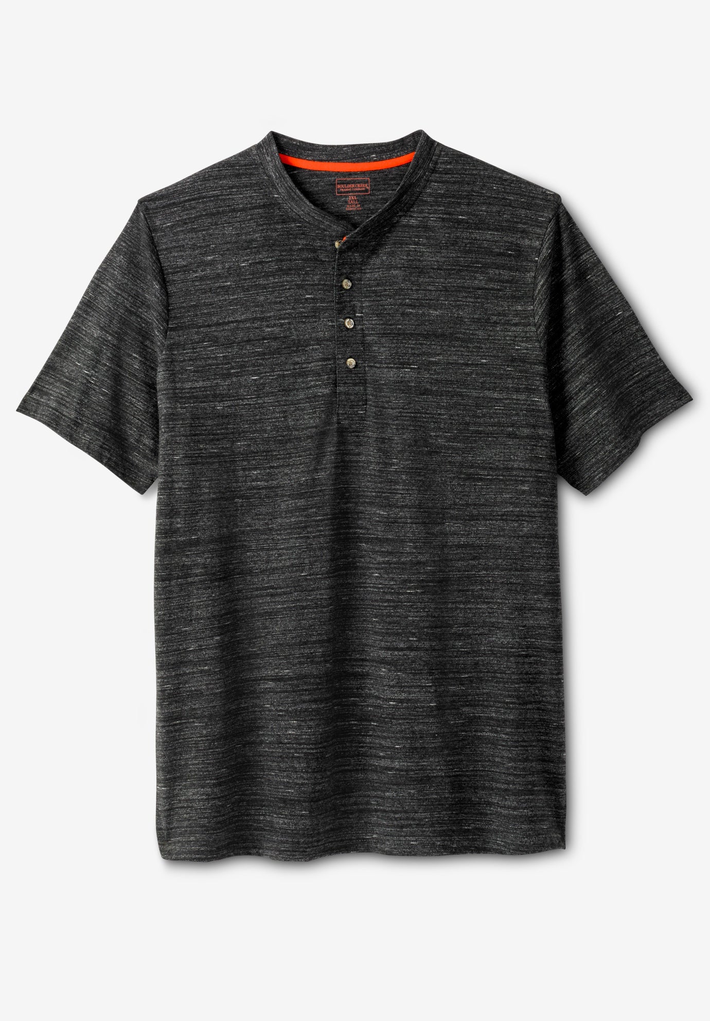 Heavyweight Short-Sleeve Henley Shirt image number 0