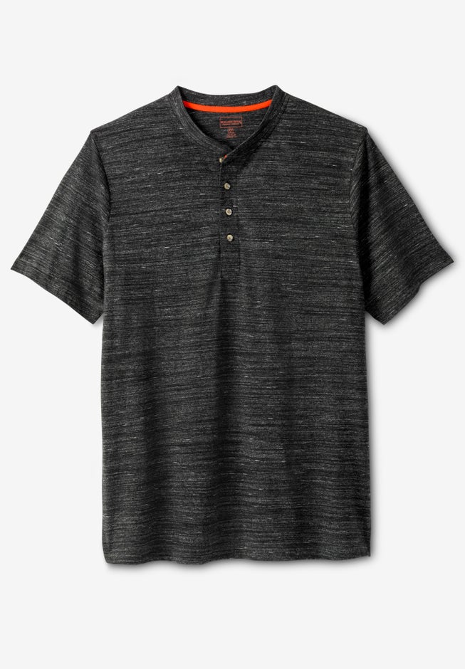 Heavyweight Short-Sleeve Henley Shirt image number 0