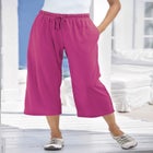 Sport-Knit Pull-On Capri Pants image number null