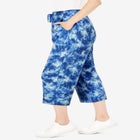 Sport-Knit Pull-On Capri Pants image number null