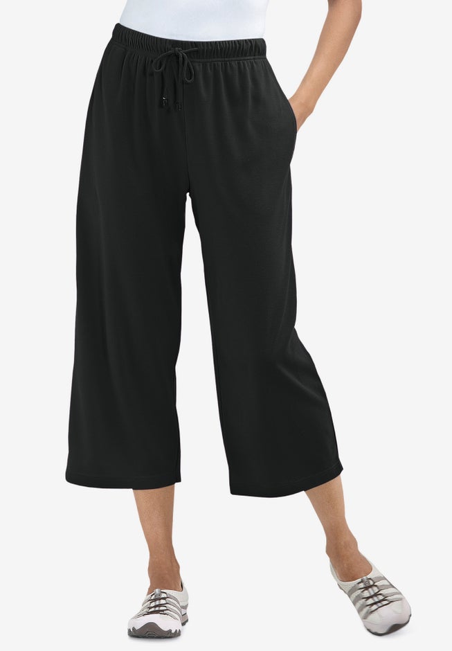 Sport-Knit Pull-On Capri Pants image number 0