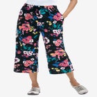 Sport-Knit Pull-On Capri Pants image number null