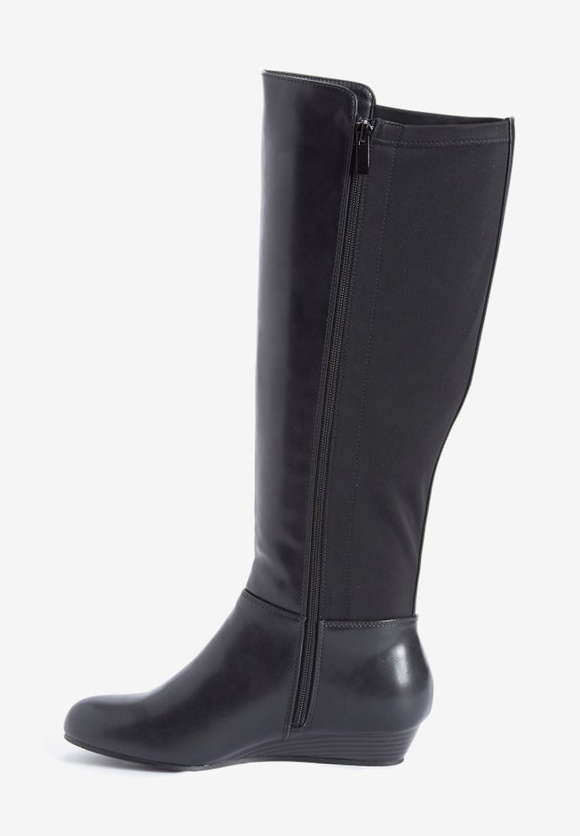 The Claudette Tall Wide Calf Boot By Comfortview image number 3